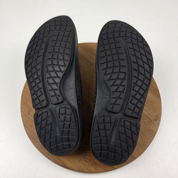 Oofos Ooahh Slide Sandals Mens Size 11 Black Recovery Slip On Womens 13 EU 44 - Picture 12 of 14